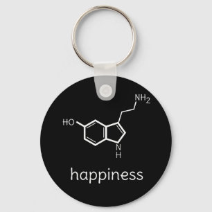 幸福セロトニン分子 キーホルダー