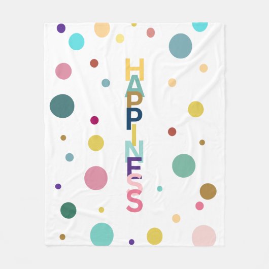 幸福バブル フリースブランケット (正面)