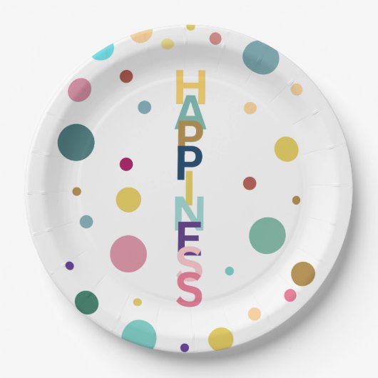 幸福バブル ペーパープレート (正面)