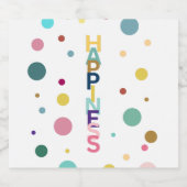 幸福バブル リキュールボトルラベル (シングルラベル)