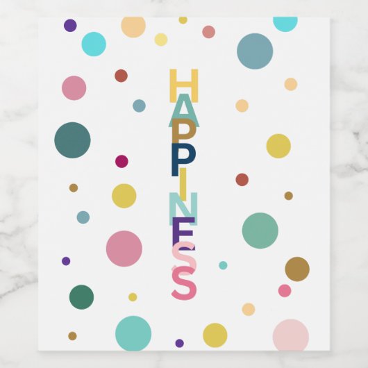 幸福バブル ワインラベル (シングルラベル)