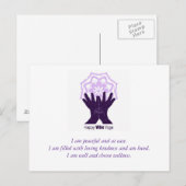 幸福ヨガのカード ポストカード (正面/裏面)