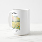 幸福前向き確認カード コーヒーマグカップ (正面左)