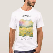 幸福前向き肯定Tシャツ Tシャツ (正面)
