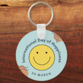 幸福国際的の日 キーホルダー (正面)
