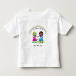 幸福国際的の日、愛は愛である トドラーTシャツ