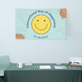 幸福国際的の日 横断幕 (トレードショー)