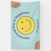 幸福国際的の日 横断幕 (縦)