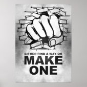 幸福引用文は方法を見つけるか、作るか ポスター (正面)