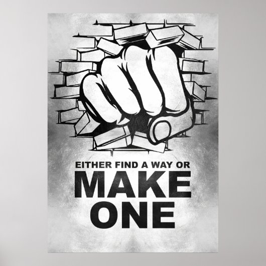 幸福引用文は方法を見つけるか、作るか ポスター (正面)