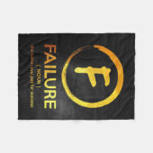 幸福引用文失敗定義 フリースブランケット (正面(横))