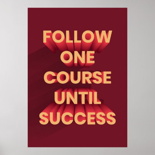 幸福後を追引用文1コース成功 ポスター (正面)