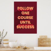 幸福後を追引用文1コース成功 ポスター (キッチン)