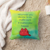 幸福感動的引用文 クッション (ブランケット)