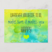 幸福感動的引用文 ポストカード (正面)