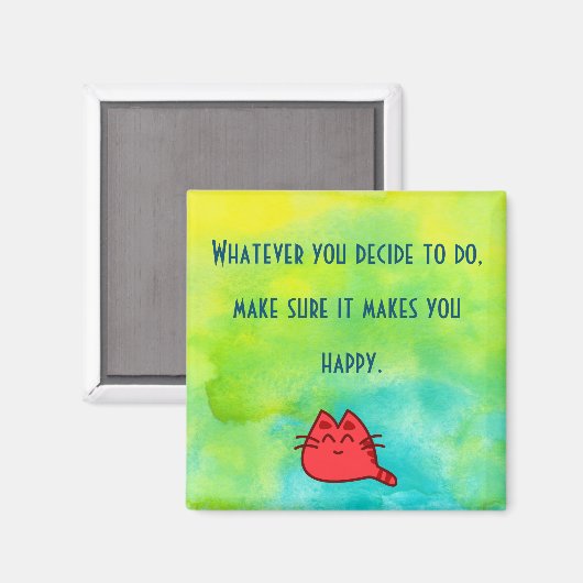 幸福感動的引用文 マグネット (正面/裏面)