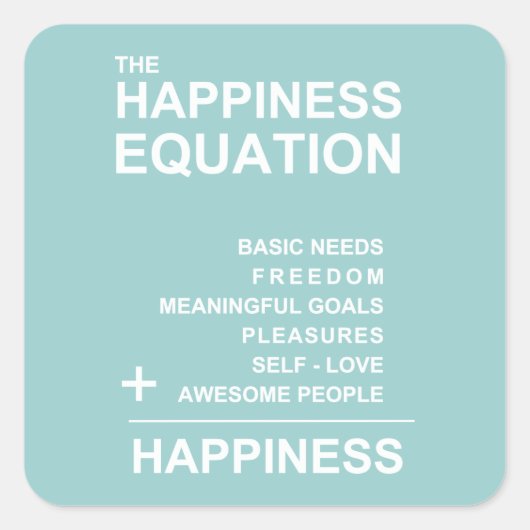 幸福方程式 スクエアシール (正面)