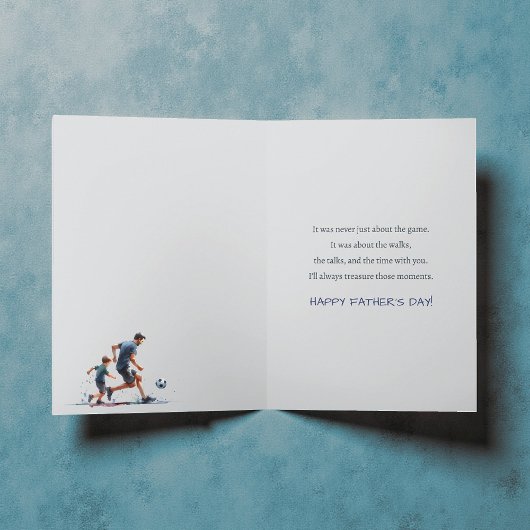 幸福最高のな父の日に一緒に歩く カード
