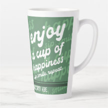 幸福楽しむの杯 | ラテやる気を起こさせるマグ