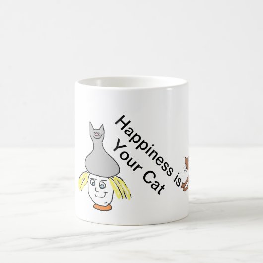 幸福猫のマグ コーヒーマグカップ (中央)