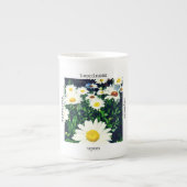 "幸福私達自身に"は骨灰磁器のマグ左右されます ボーンチャイナマグカップ (正面)