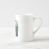 "幸福私達自身に"は骨灰磁器のマグ左右されます ボーンチャイナマグカップ (右)