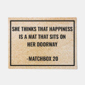 幸福考えは90年代の夢だ ドアマット (正面)