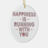 幸福走は君と共にある走夫婦の贈り物 セラミックオーナメント (右)