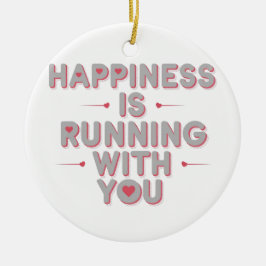 幸福走は君と共にある走夫婦の贈り物 セラミックオーナメント