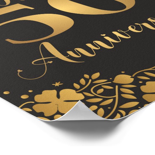 幸福50周年記念ゴールデン結婚ズ・ジュブリリー ポスター (角)