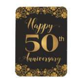 幸福50周年記念ゴールデン結婚ズ・ジュブリリー マグネット (縦)