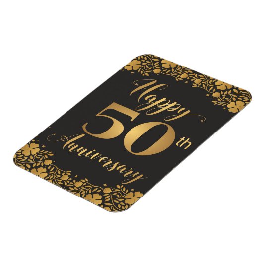 幸福50周年記念ゴールデン結婚ズ・ジュブリリー マグネット (左側)