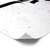 幸福，אושר，ヘブライ書道，壁芸術 ポスター (角)