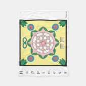 幸福/幸福の象徴 フリースブランケット (正面)