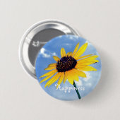 幸福 缶バッジ (正面&裏面)