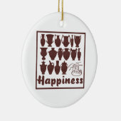 幸福: 陶器のオーナメント セラミックオーナメント (右)