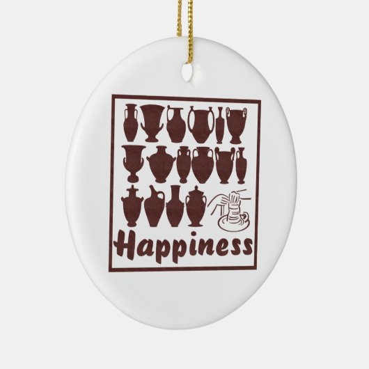 幸福: 陶器のオーナメント セラミックオーナメント (右)