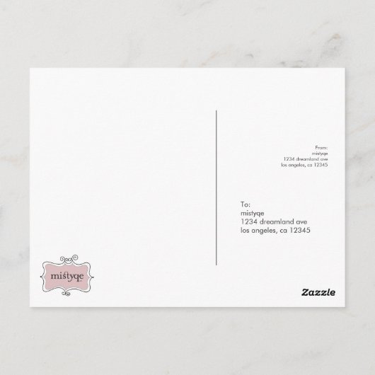 幸福 #1 ポストカード (裏面)