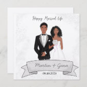 幸結婚したせな生活イラストレーション (正面/裏面)