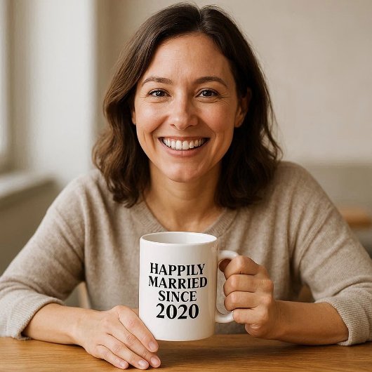 幸結婚した福なカスタム夫婦 コーヒーマグカップ