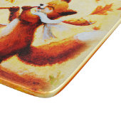 幸絵画せな歌の赤いキツネの買今 カッティングボード (角)