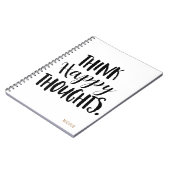 幸考えせな思いパーソナライズされたカスタムの ノートブック (左側)