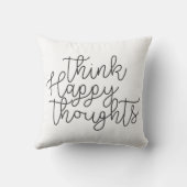 幸考えせな思い感動的引用文モダン クッション (裏面)