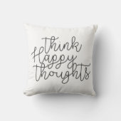 幸考えせな思い感動的引用文モダン クッション (正面)