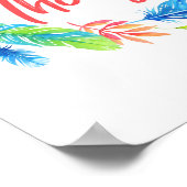 幸考え意カラフルリースポスター ポスター (角)