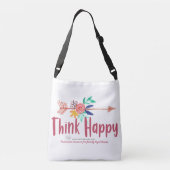 幸考え白クロスオーバーバッグ クロスボディバッグ (裏面)