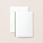 幸運おめでとうラッキーフォーリーフクローバー 箔カード (裏面封筒付き)