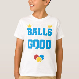 幸運おもしろいを祈るビリヤード・プール・プレーヤー Tシャツ
