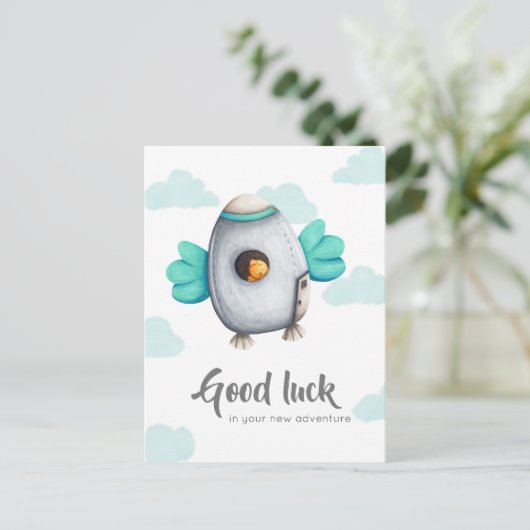 幸運お洒落の宇宙船 ポストカード (スタンド正面)