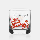 「幸運だった…」 カスタマイズ可能なウイスキー・グラス ウイスキーグラス (裏面)